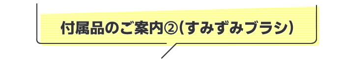 付属品のご案内（すみずみブラシ）