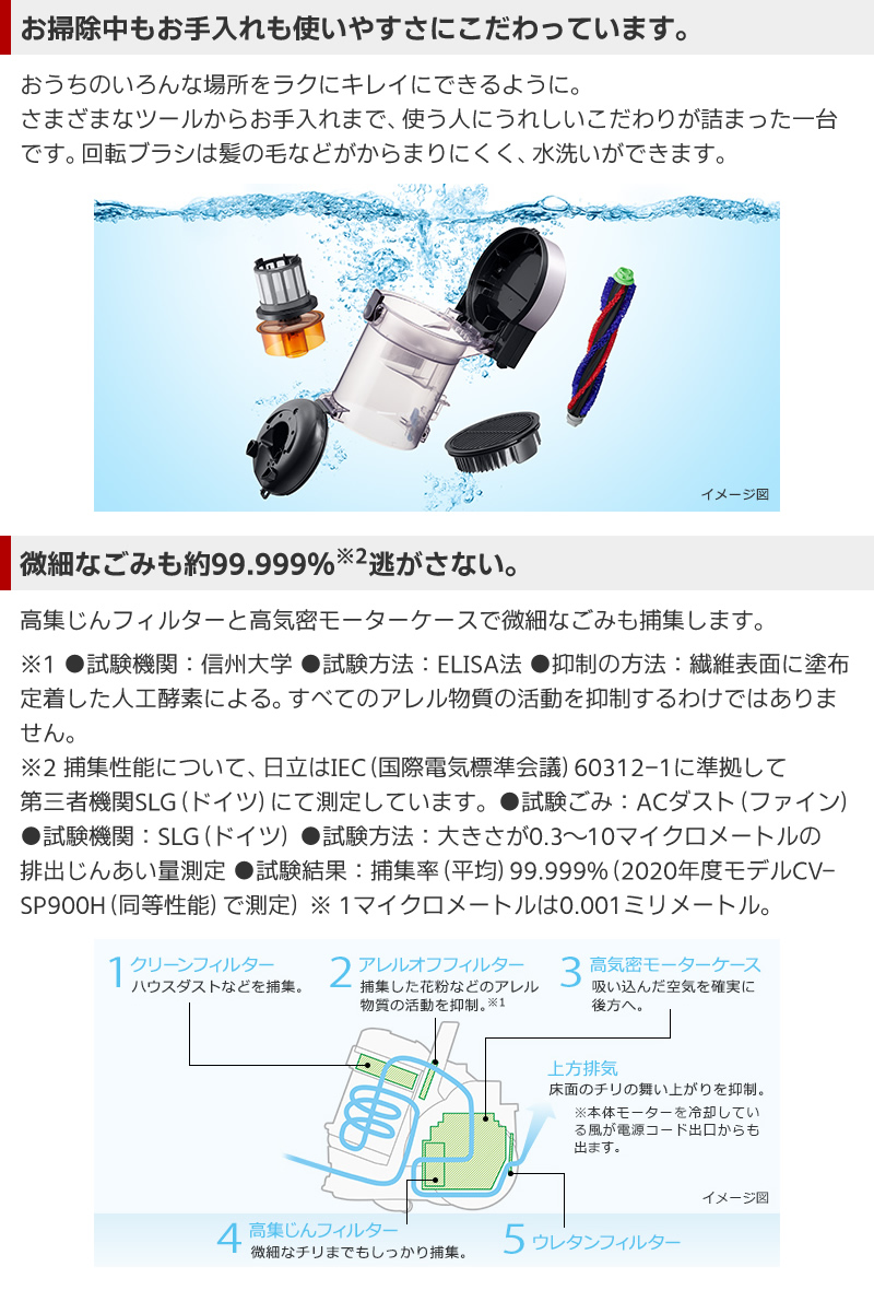 日立サイクロン式クリーナーCV-SP900M機能03