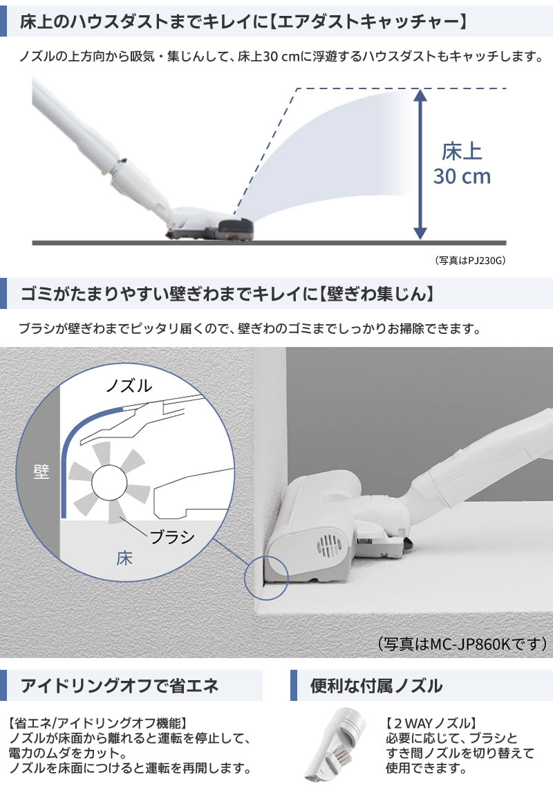 Panasonic(パナソニック) 電気掃除機 MC-PJ22G（C）ベージュ ｜掃除機専門店クリック堂