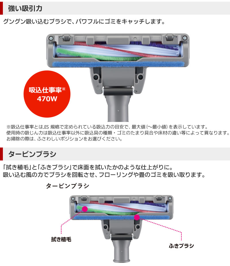 三菱電機 TC-FJ2D-Cは強い吸引力