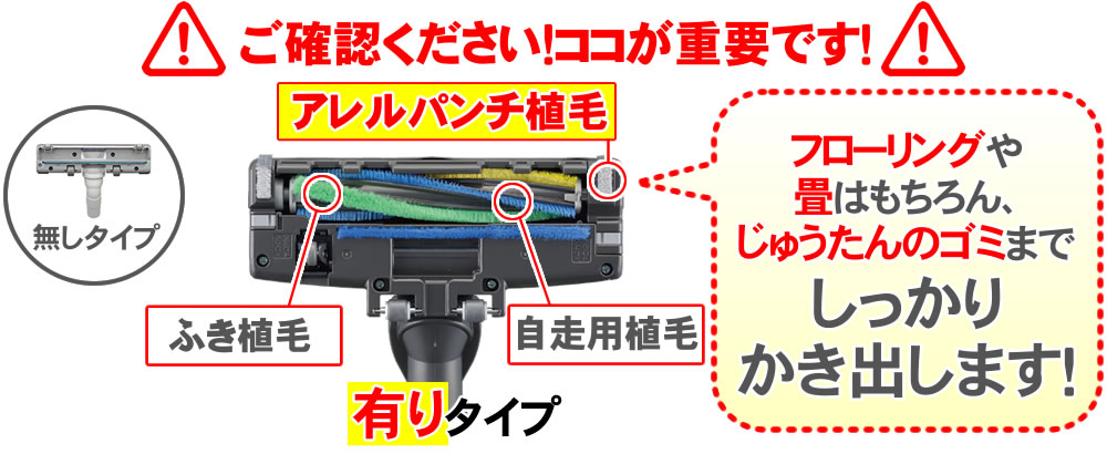 本体が軽いのに吸引力は強い